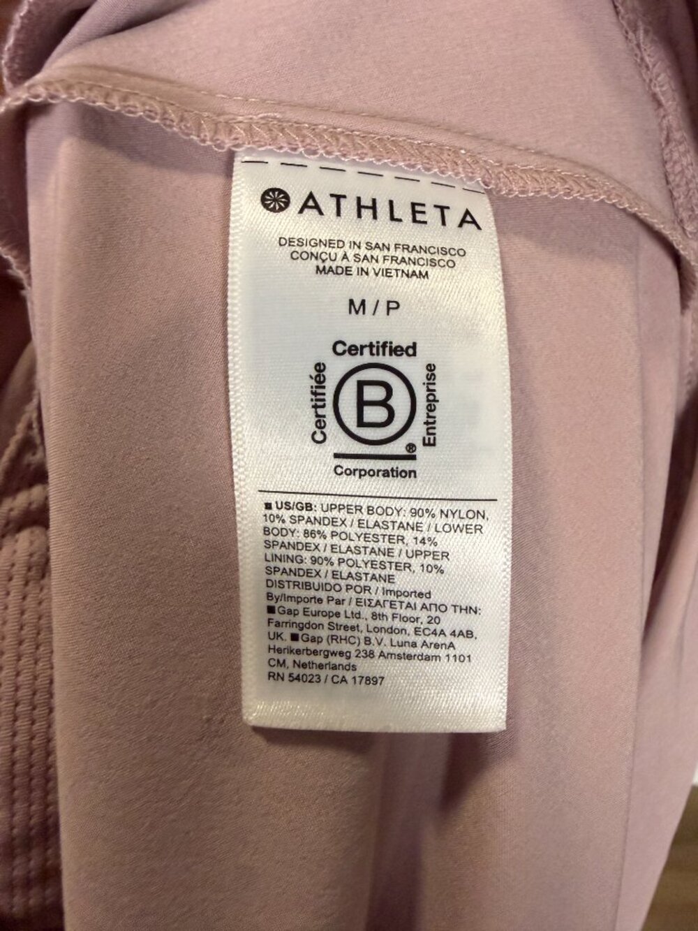 Athleta Light Mauve Cap Sleeve Back Cutout Flowy A-Line Midi Dress | M Petite - Picture 7 of 8